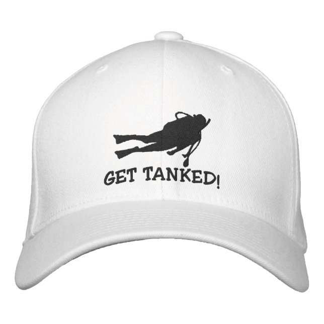 Funny SCUBA Dive Embroidered Cap (Front)