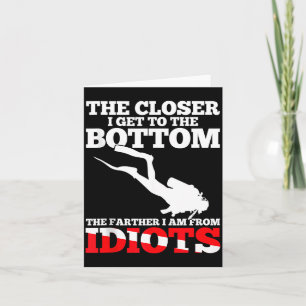 Funny Scuba Diving Flag Dive Quote Scuba Diver Gif Card