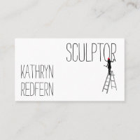 Funny sculptor woman customizable
