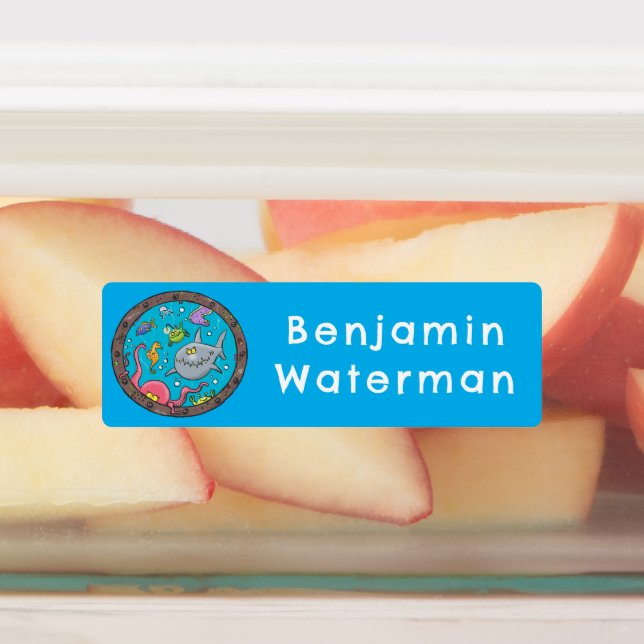 Funny sea creatures cartoon personalized (Affixed)