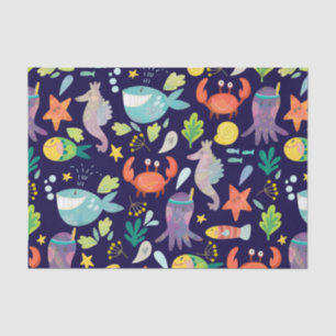 Funny Sea World Tissue Paper