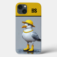 Funny Seagull in Rain Boots – Beach Humour