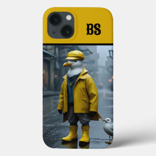 Funny Seagull in Rain Boots – Beach Humour iPhone 13 Case