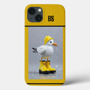 Funny Seagull in Rain Boots – Beach Humour iPhone 13 Case