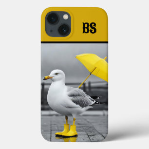 Funny Seagull in Rain Boots – Beach Humour iPhone 13 Case