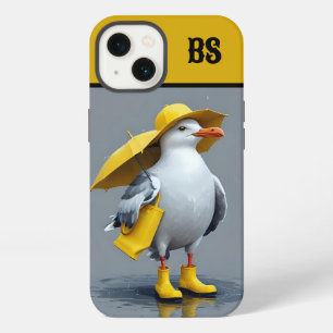 Funny Seagull in Rain Boots – Beach Humour iPhone 13 Case