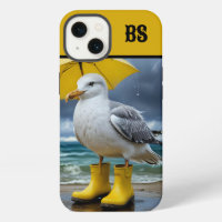Funny Seagull in Rain Boots – Beach Humour