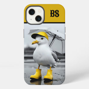 Funny Seagull in Rain Boots – Beach Humour iPhone 13 Case