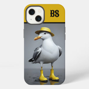 Funny Seagull in Rain Boots – Beach Humour iPhone 13 Case
