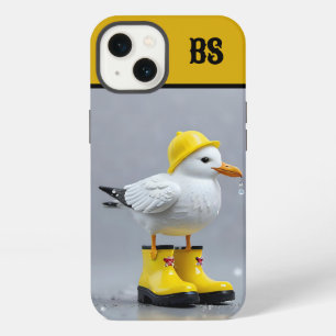 Funny Seagull in Rain Boots – Beach Humour iPhone 13 Case