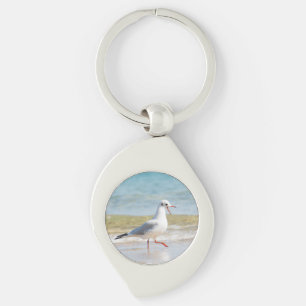 Funny seagull keychain