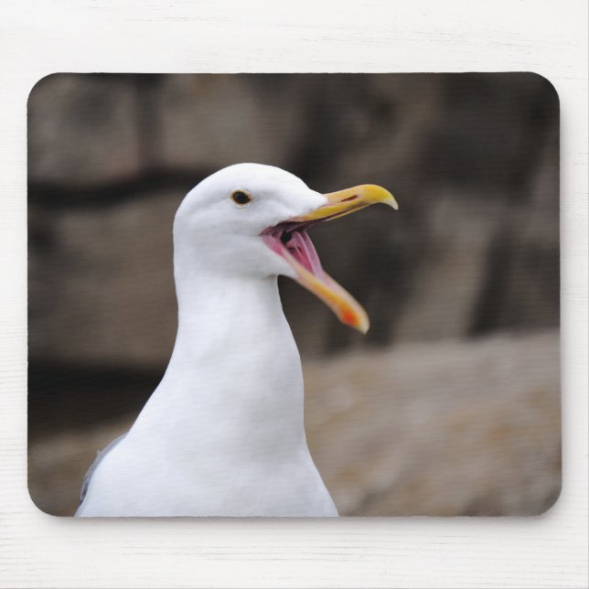 FUNNY Seagull Mouse Pad (Front)