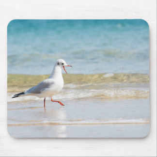 Funny seagull mouse pad