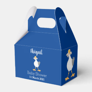 Funny seagull with French fries cartoon Favor Box