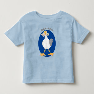 Funny seagull with French fries cartoon Toddler T-shirt