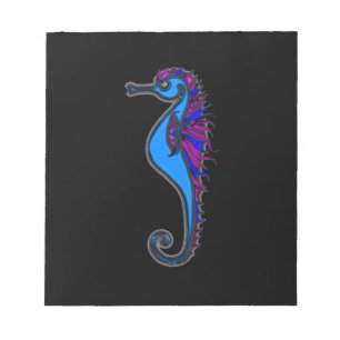 Funny seahorse notepad