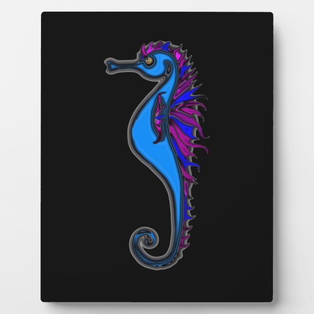 Funny seahorse plaque (Front)