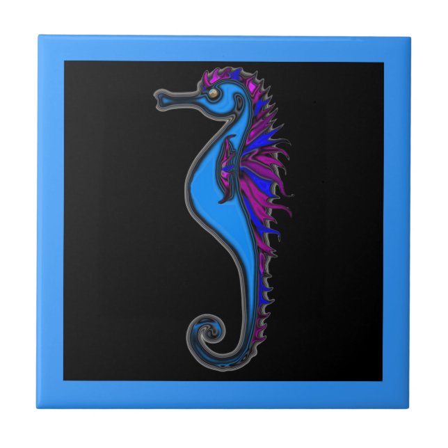 Funny seahorse tile (Front)
