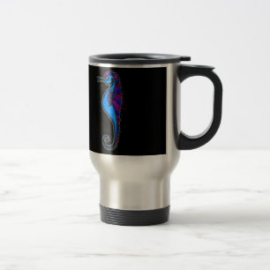 Funny seahorse travel mug