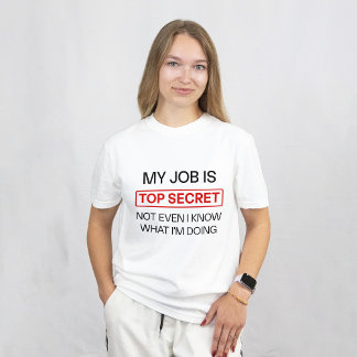 Funny Secret Job Mug – “My Job Is Top Secret, Not
