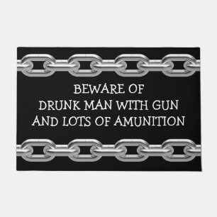 Funny Security Welcome Front Door Mat