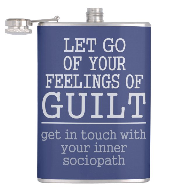 Funny Self-Knowledge custom name flask (Opened)