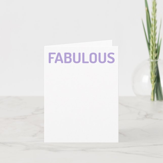 Funny Self-love Quote Fabulous Sticker  Card (Front)