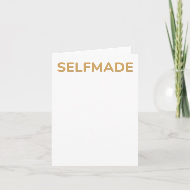 Funny Self-love Quote Selfmade Sticker  Card (Front)