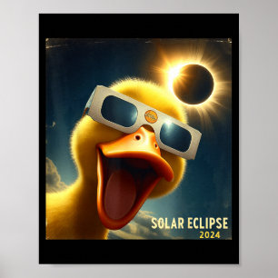 Funny Selfie Duck Womens Mens Solar Poster