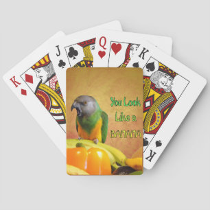 Funny Senegal Parrot Banana Playing Cards