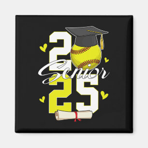 Funny Senior 2025 Cl Of 2025 Graduation Softll Boy Magnet