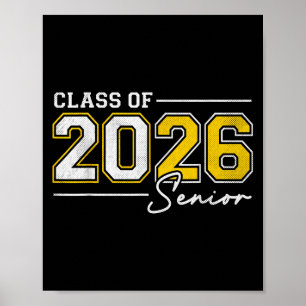 Funny Senior 2026 Cl Of 2026 Seniors Back To Schoo Poster