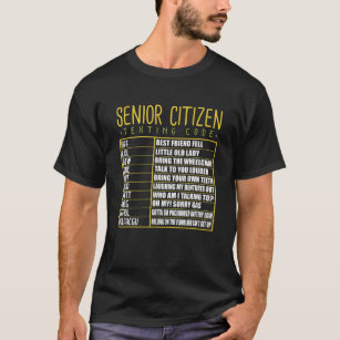Funny Senior Citizen Texting Code Cool Grandpa Gra T-Shirt
