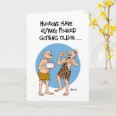 Funny Senior Male Birthday Card (Yellow Flower)