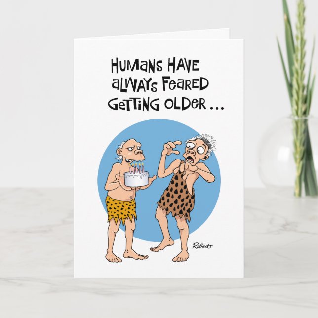 Funny Senior Male Birthday Card (Front)