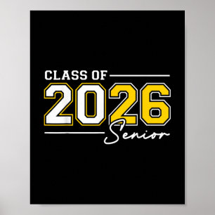 Funny Senior Year 2026 Graduation Class Of 2026 Se Poster