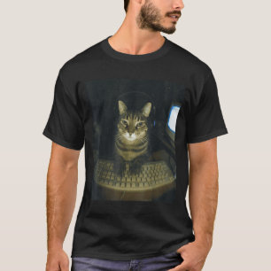 Funny Serious Gamer Cat Lovers Stud Kitty Cat Meme T-Shirt