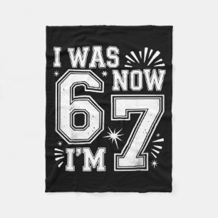 Funny Seven Year Old Birthday Design Kids  Fleece Blanket