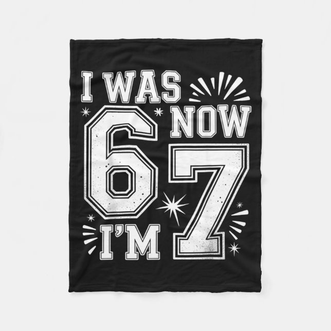 Funny Seven Year Old Birthday Design Kids  Fleece Blanket (Front)