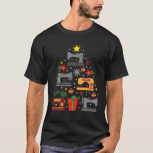 Funny Sewing Machine Christmas Tree Christmas Orna T-Shirt