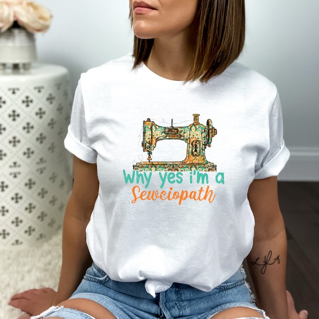 Funny Sewing Machine  T-Shirt (Creator Uploaded)