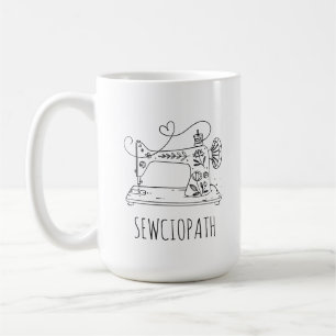 Funny Sewing,Quilter Gift, Sewing Lover, Sewciopat Coffee Mug