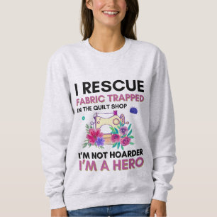 Funny Sewing Quote Vintage Floral Sewing Machine Sweatshirt
