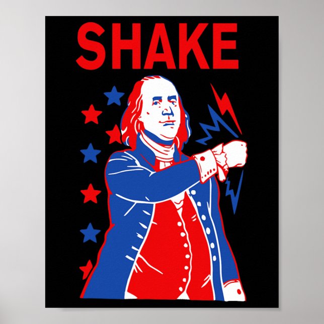 Funny Shake And Bake 4th Of July Couple Matching  Poster (Front)
