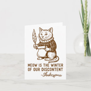Funny Shakespeare Quote Cat Shakespurr Card