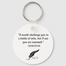 Funny Shakespeare Quote Key Chain