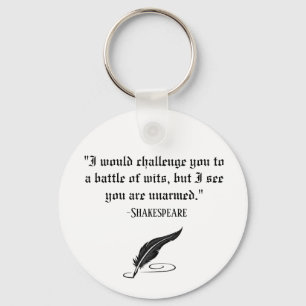 Funny Shakespeare Quote Key Chain