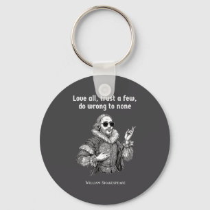 Funny Shakespeare Quote Theater English Literature Keychain