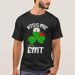 Funny Shamrock I'm A EMT St Patricks Day Lucky T-Shirt