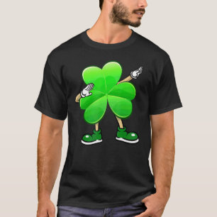 Funny Shamrock Wear Sunglasses Dab Dancer St Patri T-Shirt